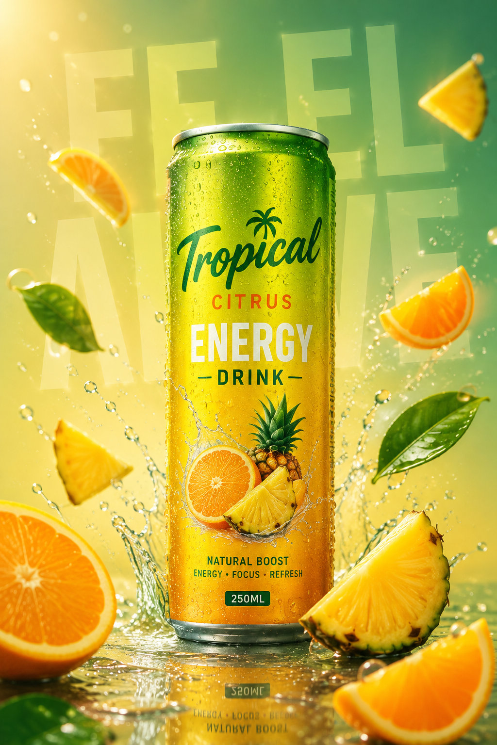 Tropical Energy drink campaign